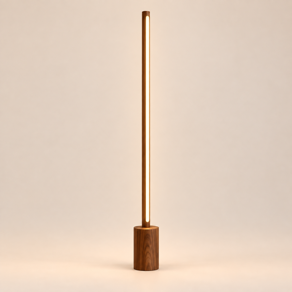 Minimalist Wooden Floor Lamp for Modern Living Spaces