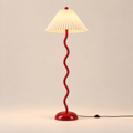 Wavy Floor Lamp - Crimson Red