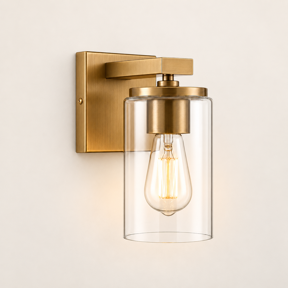 MERIDIAN Bathroom Vanity Light - 1-Light — Splash-Safe Bathroom Mirror Lighting