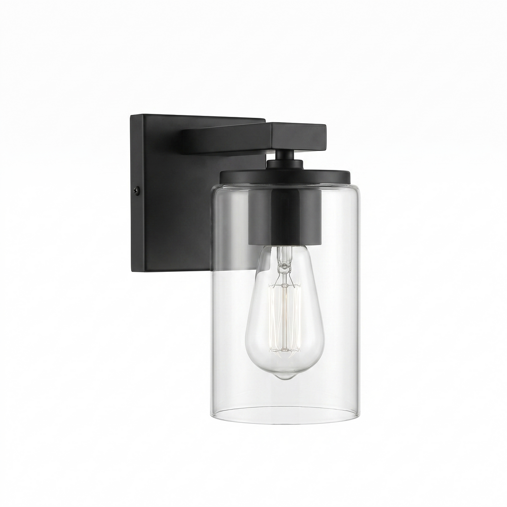 MERIDIAN Bathroom Vanity Light - 1-Light — Splash-Safe Bathroom Mirror Lighting