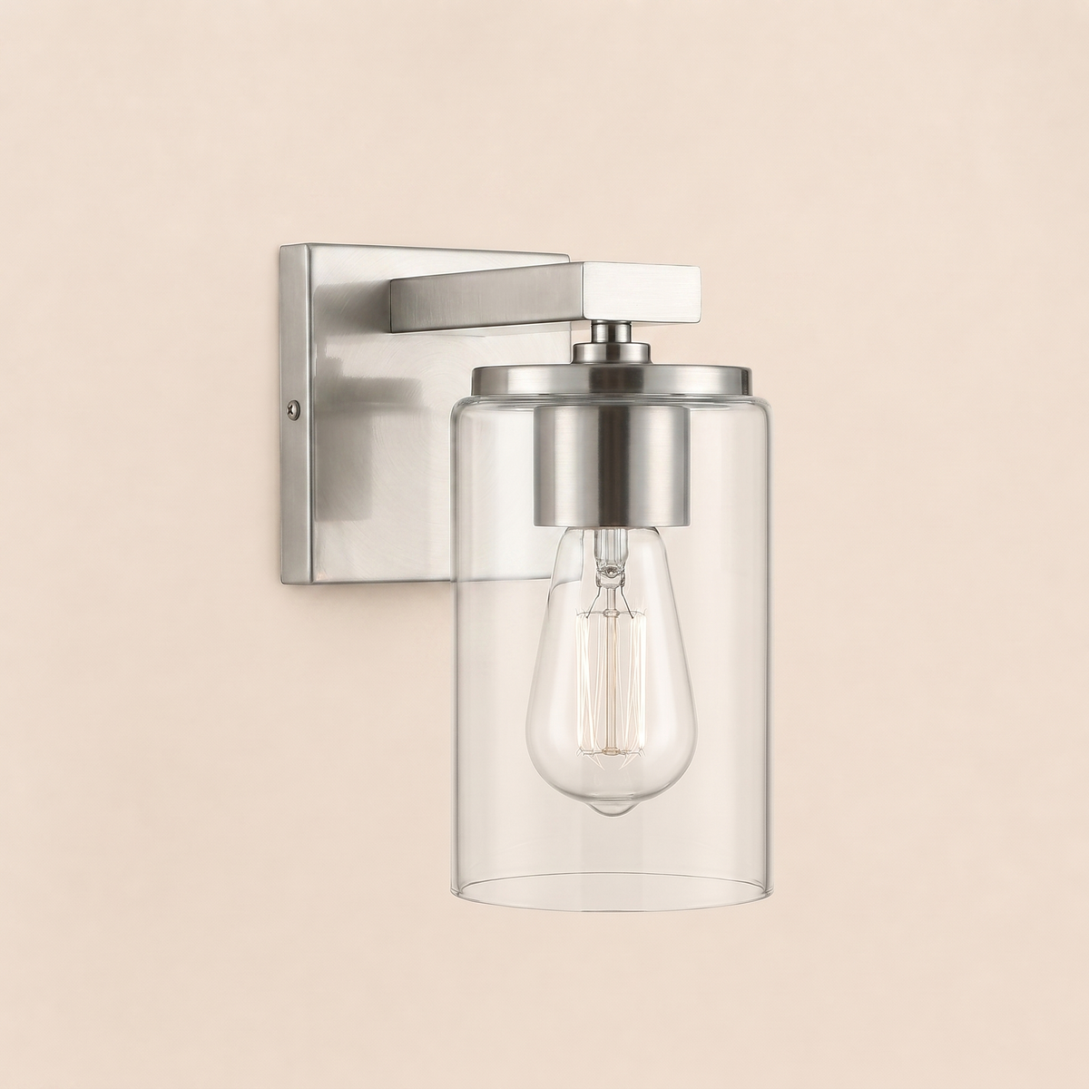 MERIDIAN Bathroom Vanity Light - 1-Light — Splash-Safe Bathroom Mirror Lighting
