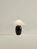 Maríel Portable Lamp | Black Ceramic