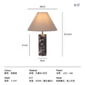 Designer Minimalist Marble Table Lamp LED E14 Luxury Atmosphere Desk Lights Home Decor Bedroom Bedside Living Room Study Hotel