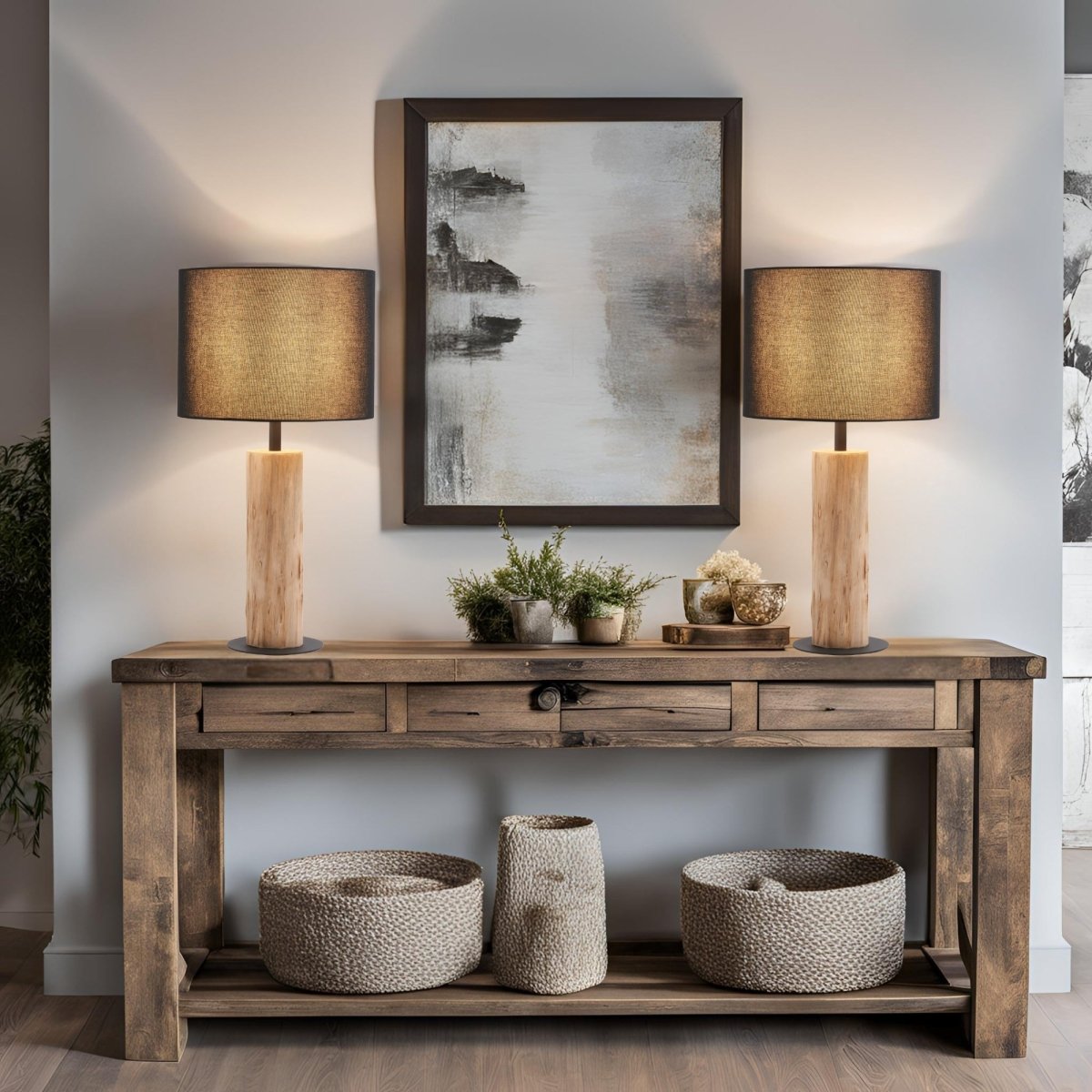 Lignis Table Lamp (Set OF 2)